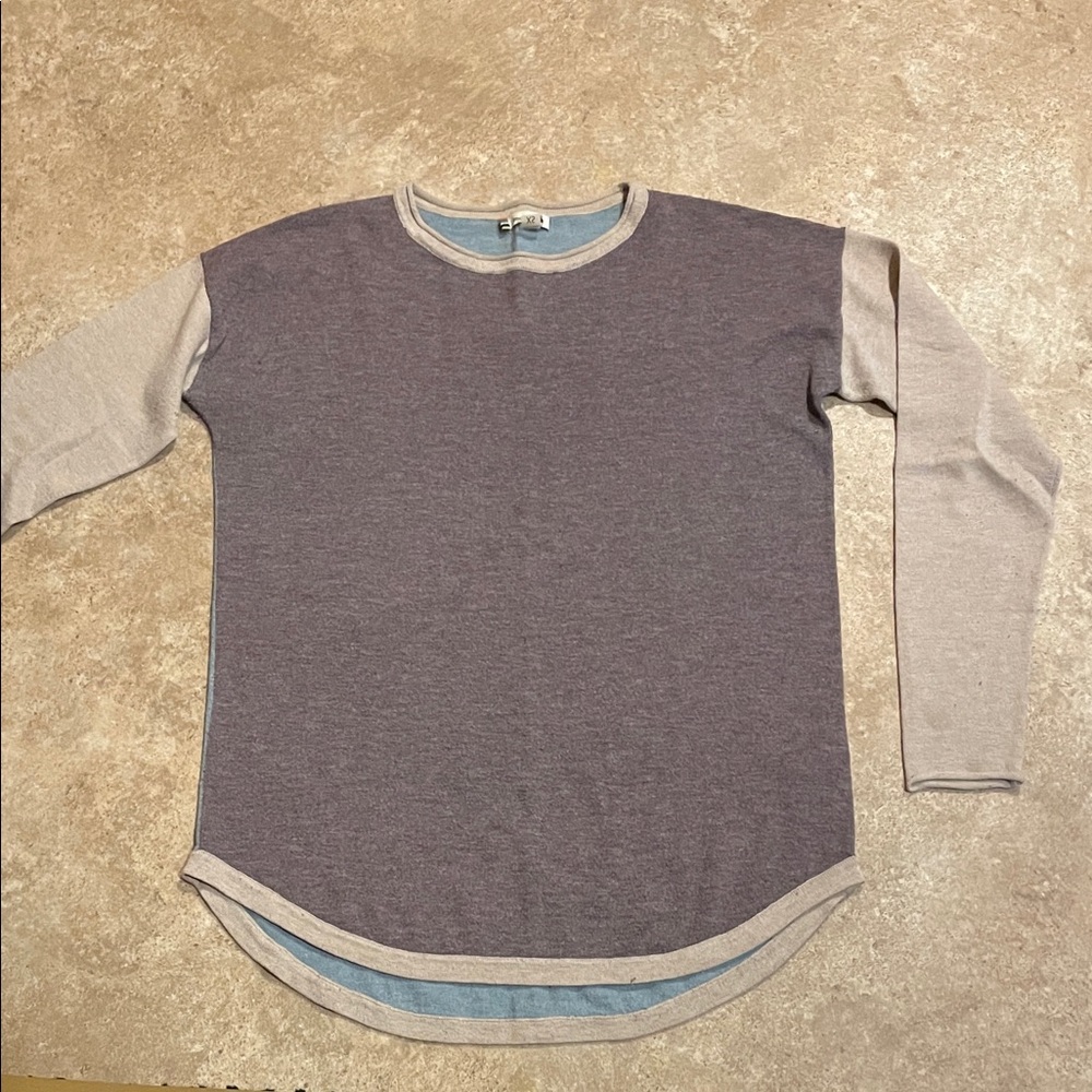 Smartwool Gray and Tan Long Sleeve Shirt